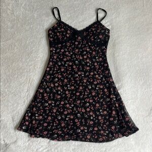 Floral Black and Pink dress